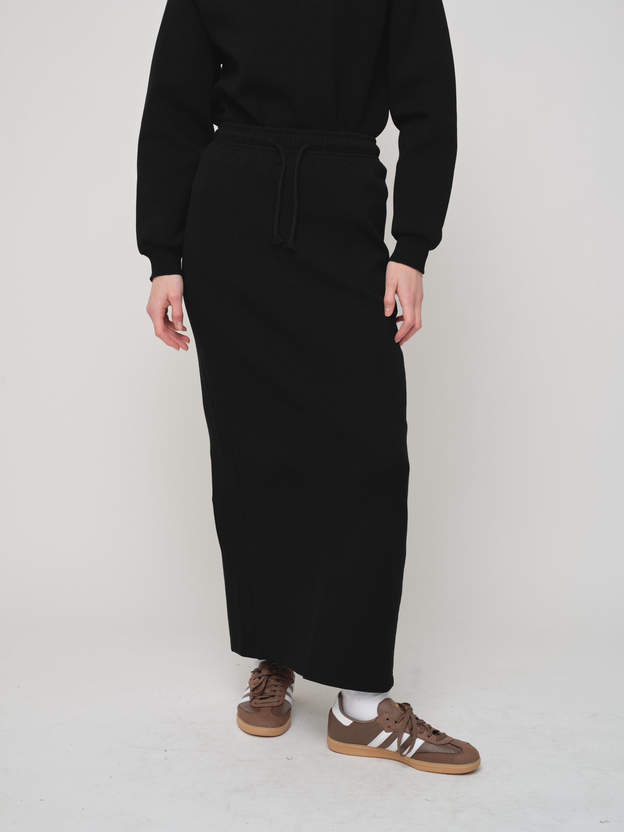 Drawstring Sweat Skirt